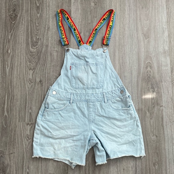 Levi’s BIG GIRLS DENIM Shortall - Size 16 (Woman’s XS) - Picture 1 of 11